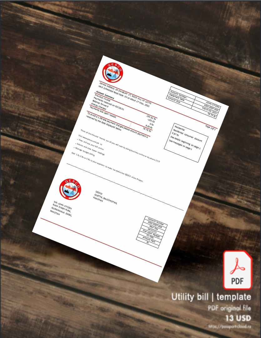 Utility bill | Albanian Power | Albania